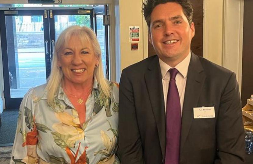 Amanda Solloway with Rail Minister Huw Merriman