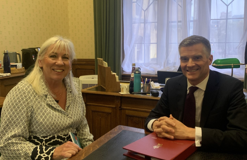 Amanda meeting Secretary of State Mark Harper