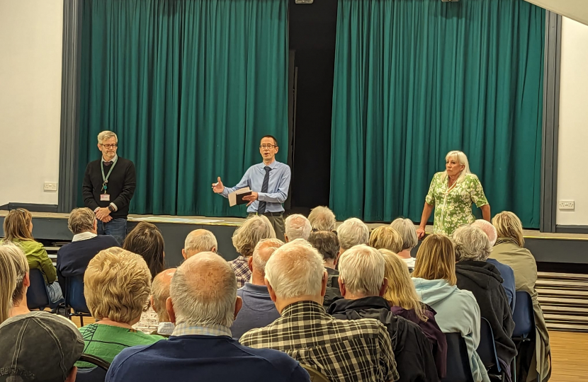 Amanda meets with residents of Darley Abbey