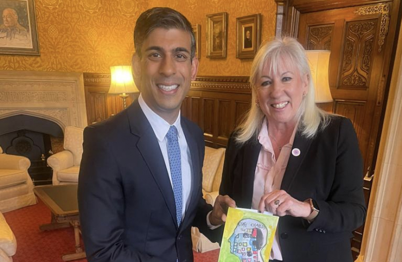 Image of Amanda Solloway with Prime Minister Rishi Sunak