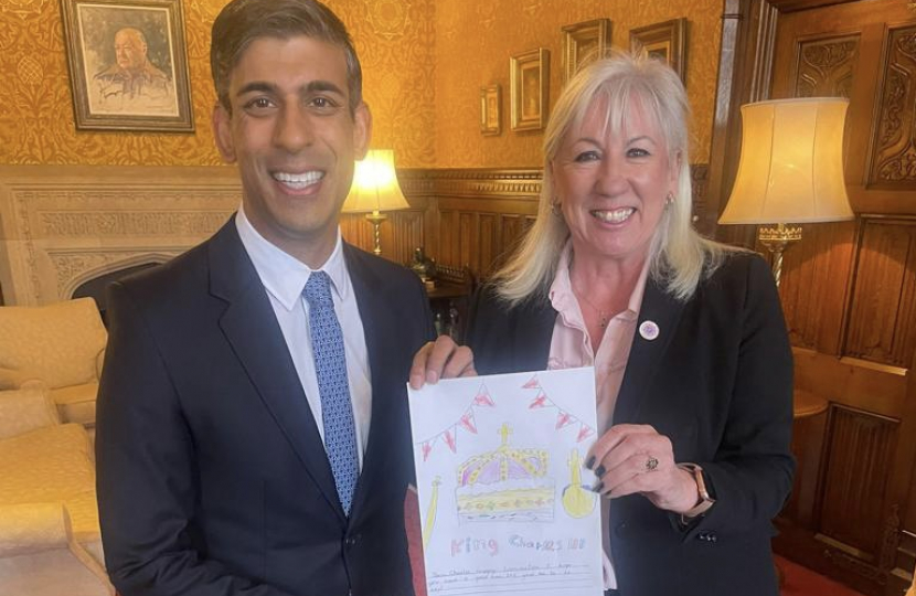 Image of Amanda Solloway with Prime Minister Rishi Sunak