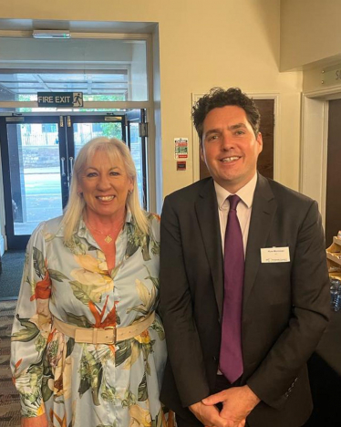 Amanda Solloway with Rail Minister Huw Merriman