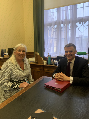 Amanda meeting Secretary of State Mark Harper