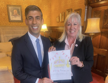 Image of Amanda Solloway with Prime Minister Rishi Sunak